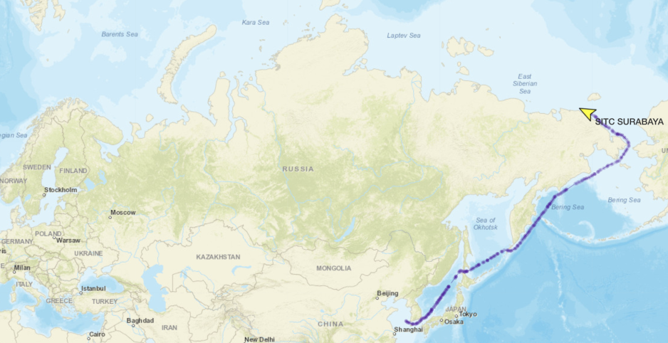 北极航线集装箱海运定期班轮